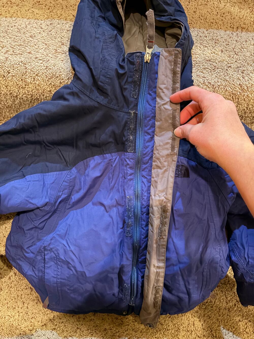 The North Face boys small ski coat with skirt jacket